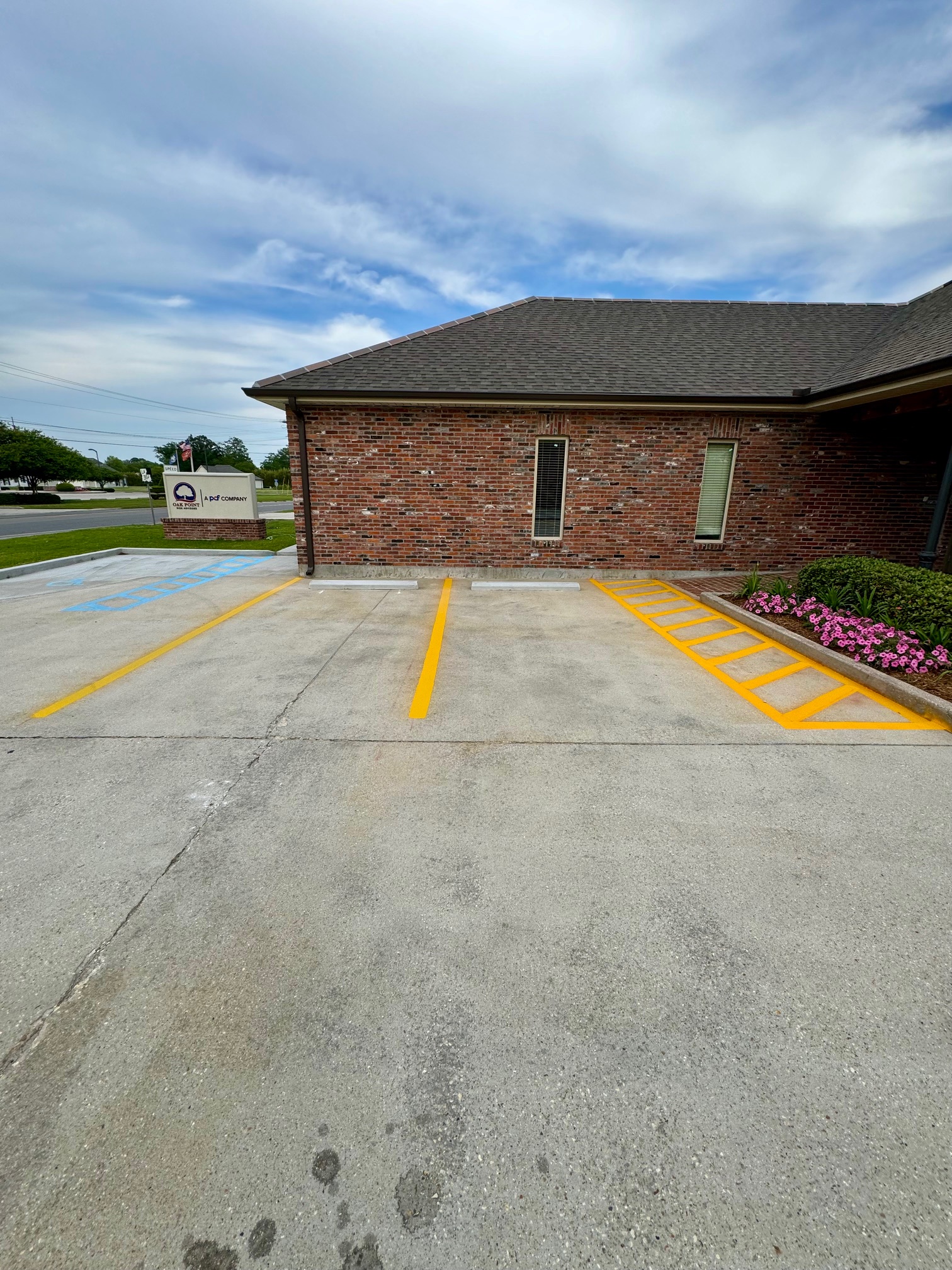 excellent Parking Lot striping in Thiboduax Louisiana 