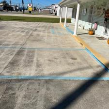 Parking lot striping