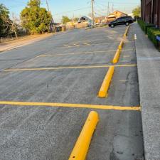 Parking lot striping
