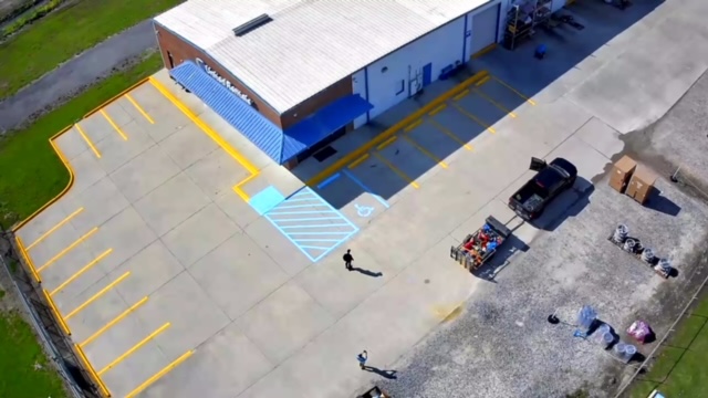 Marvelous Parking lot striping in Gonzales Louisiana 